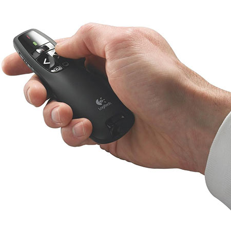 Prezenter LOGITECH R400, wireless 2.4 GHz, domet 15 metara, 910-001357, 910-001356