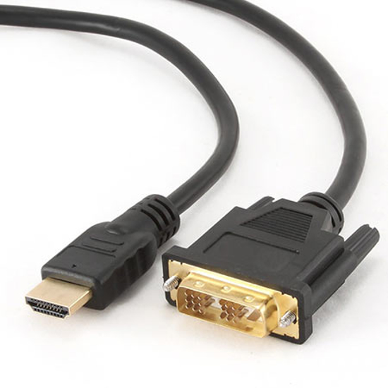 Picture of HDMI kabl, HDMItoDVI 3m M-M gold conn., BULK, GEMBIRD CC-HDMI-DVI-10