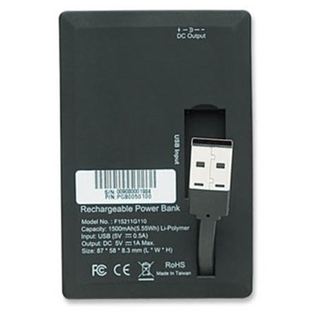 Punjiva baterije Powerbank Li-Ion Polymer 1500mAh 168267 MANHATTAN