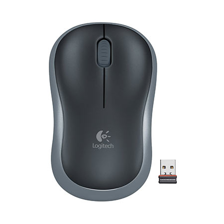 Miš LOGITECH M185, wireless, optical, sivi, 910-002238/2255/2258/2235