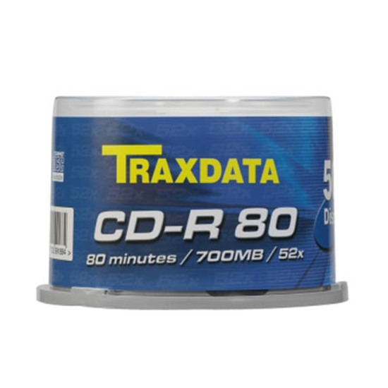 Picture of CD-R TRAXDATA, 700 MB, 52X, CAKE 50 kom 