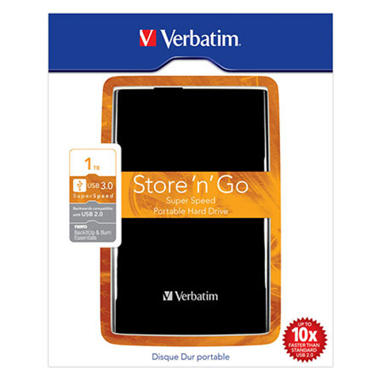 Picture of EXT.HDD 1 TB, Verbatim 53023, USB 3.0, 2.5", black