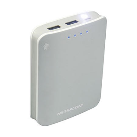 PowerBank MEDIACOM M-PBS104L punjač za baterije 10400mAh bijeli