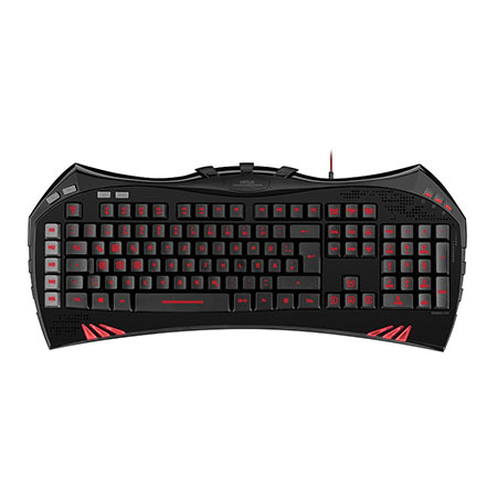 Tastatura SPEEDLINK VIRTUIS Advanced Gaming USB, black, US-lay, backlight, program., SL-6481-BK-US