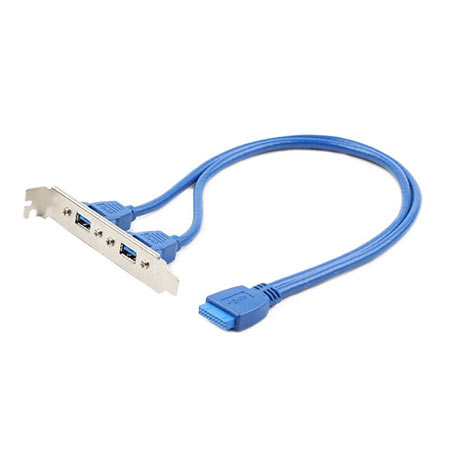 USB 3.0 dual port GEMBIRD CC-USB3-RECEPTACLE, 2x USB3.0, 20pin konektor za MBO
