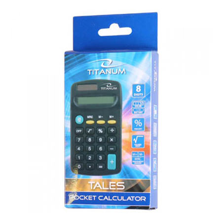 Kalkulator TITANUM TALES, 8 digit display, solar/battery power, TCL101