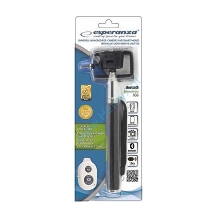 Univerzalni BLUETOOTH SELFIE štap monopod ESPERANZA, sa odvojenim daljinskim, EMM117