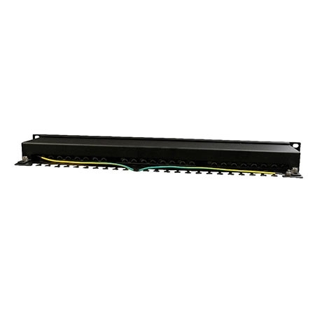 PATCH PANEL 24 PORTA cat.5e, shielded, NPP-C524-002, designed for 19" standard, 483x111x45 mm