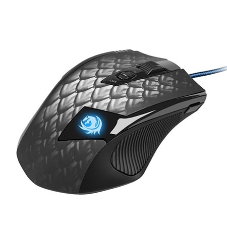 Miš SHARKOON gaming Drakonia Mouse LAS U, laserski, black, 8200 dpi, 11 buttons, USB