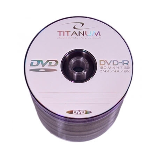 Picture of DVD-R TITANUM 4,7 GB X8, spindle 100 kom, 1068