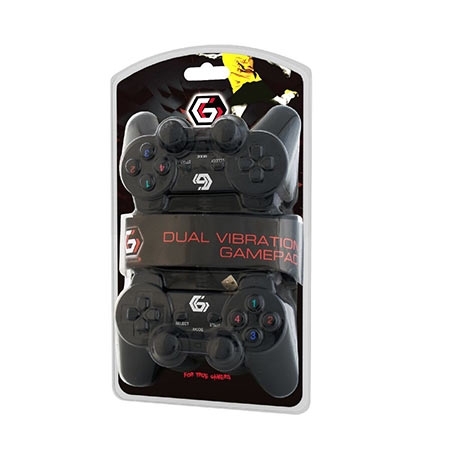 Game Pad GEMBIRD JPD-UDV2-01 Double, vibration, analog, za PC, USB