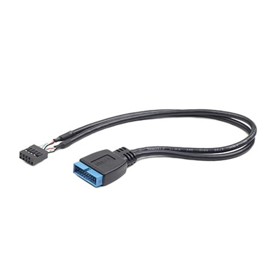 Picture of USB adapter/kabl interni GEMBIRD, USB 2.0 to USB 3.0, 20 pin.male to 9pin front USB, CC-U3U2-01