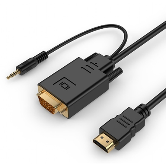 Picture of HDMI adapter kabal GEMBIRD A-HDMI-VGA-03-6 HDMI to VGA, 1,8m, adapter + audio