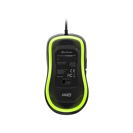 Miš SHARKOON gaming SHARK Force PRO green, optički, 3200 dpi