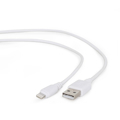 Picture of USB 2,0 kabal sync and charging iPhone, white, 2m, GEMBIRD CC-USB2-AMLM-2M-W