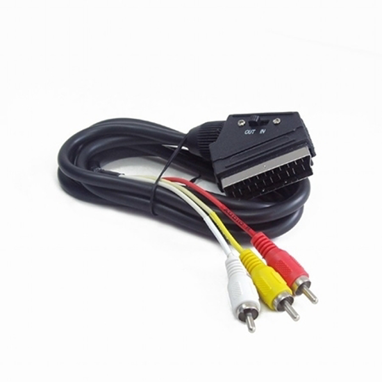 Picture of Bidirectional RCA to SCART audio-video cable, 1.8 m, GEMBIRD CCV-519-001