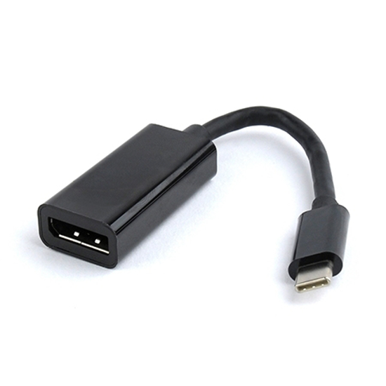 Picture of USB adapter Type-C to DisplayPort, BLACK, GEMBIRD A-CM-DPF-01
