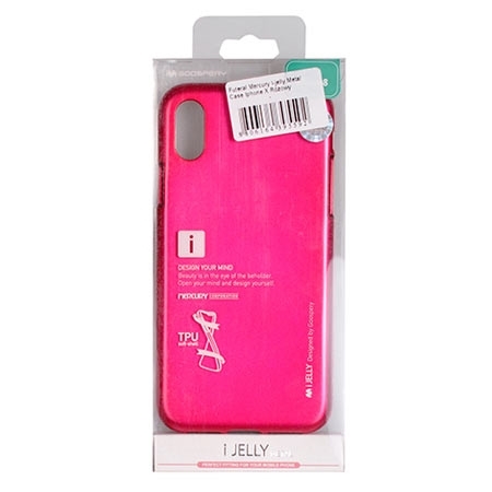 Zaštitna futrola Mercury i-Jelly metal case iPhone X rose gold