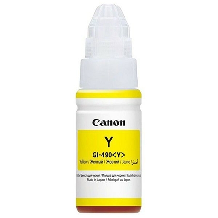 Tinta Canon GI490Y YELLOWza printer Canon G1400, G2400, G3400(0666C001AA)