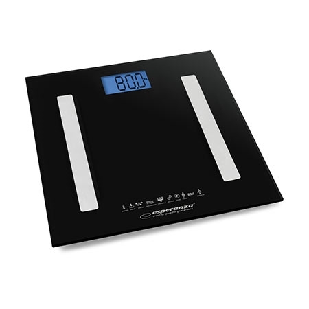 Kućna vaga ESPERANZA 8in1 bluetooth scale BESTFIT black, EBS016K