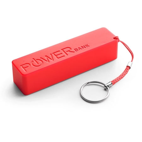 Picture of PowerBank EXTREME QUARK, 2000mAh RED, + key ring, XMP101R