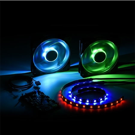 Picture of Sharkoon PACELIGHT RGB Illumination set LED traka + 2x Ventilator 120mm
