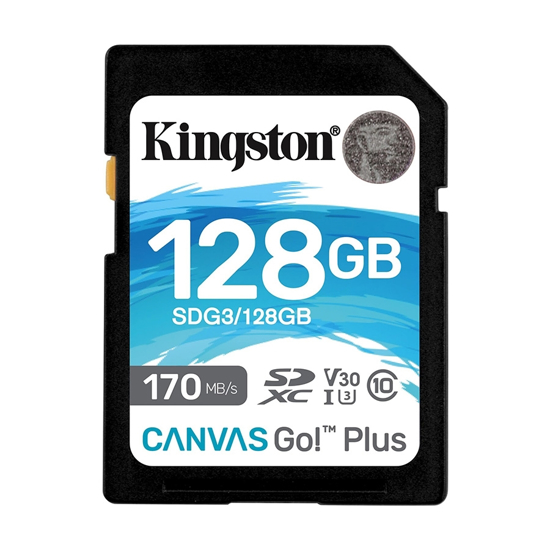 Picture of Kingston SD 128GB CanvasGoPlus SDXC;r/w:170/90MB/s SDG3/128GB