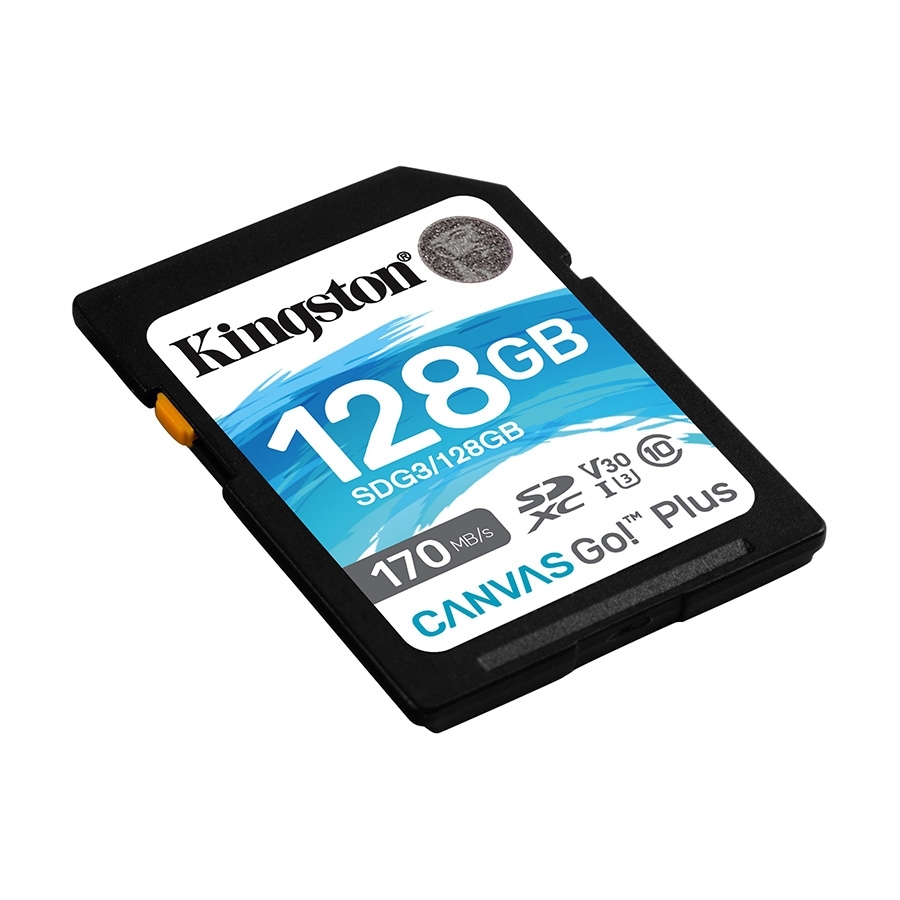Kingston SD 128GB CanvasGoPlus SDXC;r/w:170/90MB/s SDG3/128GB