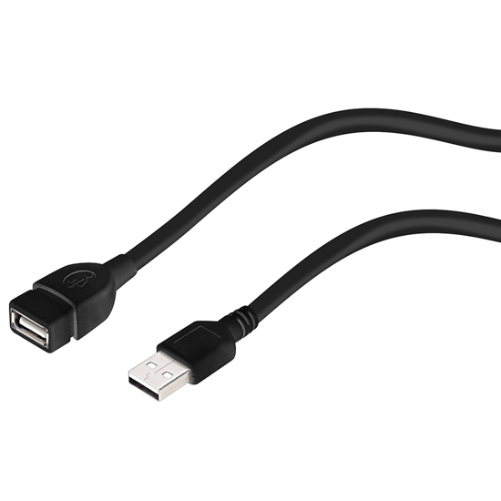Picture of USB 2,0 kabal SPEEDLINK, A-plug A-socket, AMAF, 3m, Extension Cable, SL-170209-BK