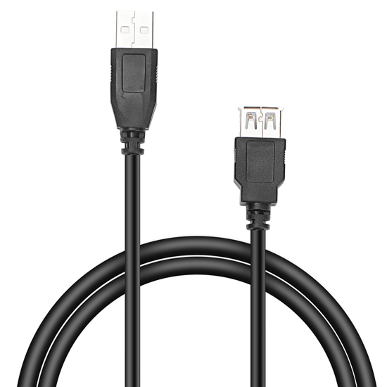 Picture of USB 2,0 kabal SPEEDLINK, A-plug A-socket, AMAF, 1,8m, Extension Cable, SL-170203-BK