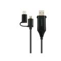 Picture of USB kabl 4u1 SPEEDLINK 4-in-1 USB-C Adapter Cable, OTG, 1m HQ, SL-180022-BK