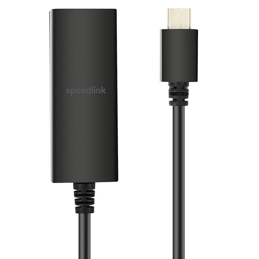 USB adapter kabl Type-C to LAN, SPEEDLINK USB-C to Ethernet Adapter HQ, SL-180015-BK