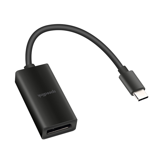 Picture of USB adapter kabl Type-C  to DP, SPEEDLINK USB-C to DisplayPort Adapter HQ, SL-180020-BK