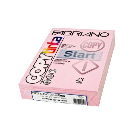 Picture of PAPIR COPYTINTA A4 80g ROSA 500/1 FABRIANO