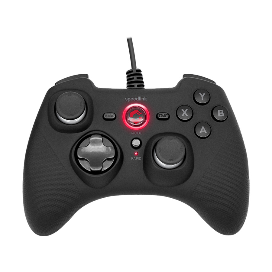 Game Pad SPEEDLINK RAIT Gamepad - for PC/PS3/Switch, rubber-black SL-650010-BK
