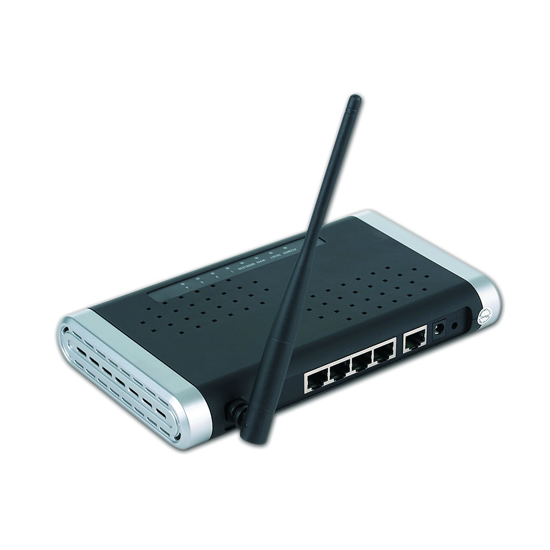 Picture of Router NSW-R2 WAN ROUTER, 1*WAN 10/100 , 4*LAN 10/100+802.11G 54M, GEMBIRD