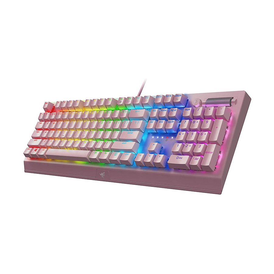 Tastatura Razer™ BlackWidow V3 - Mechanical Gaming Keyboard (Green Switch) - Quartz Edition US Layout RZ03-03541800-R3M1