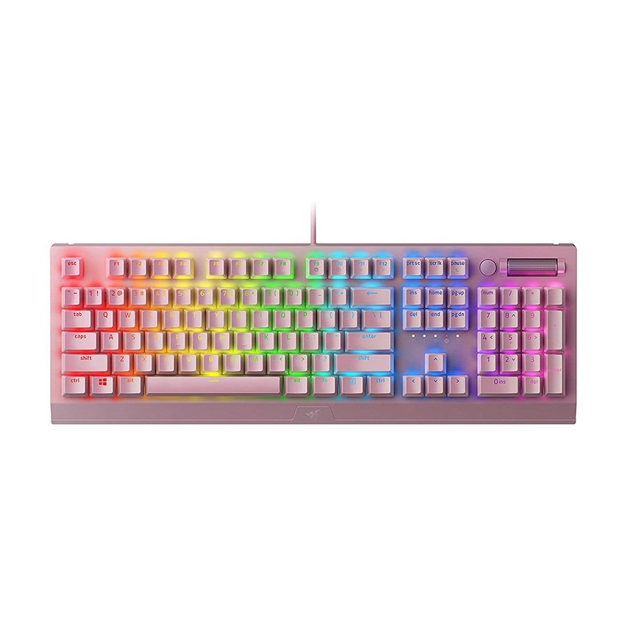 Tastatura Razer™ BlackWidow V3 - Mechanical Gaming Keyboard (Green Switch) - Quartz Edition US Layout RZ03-03541800-R3M1