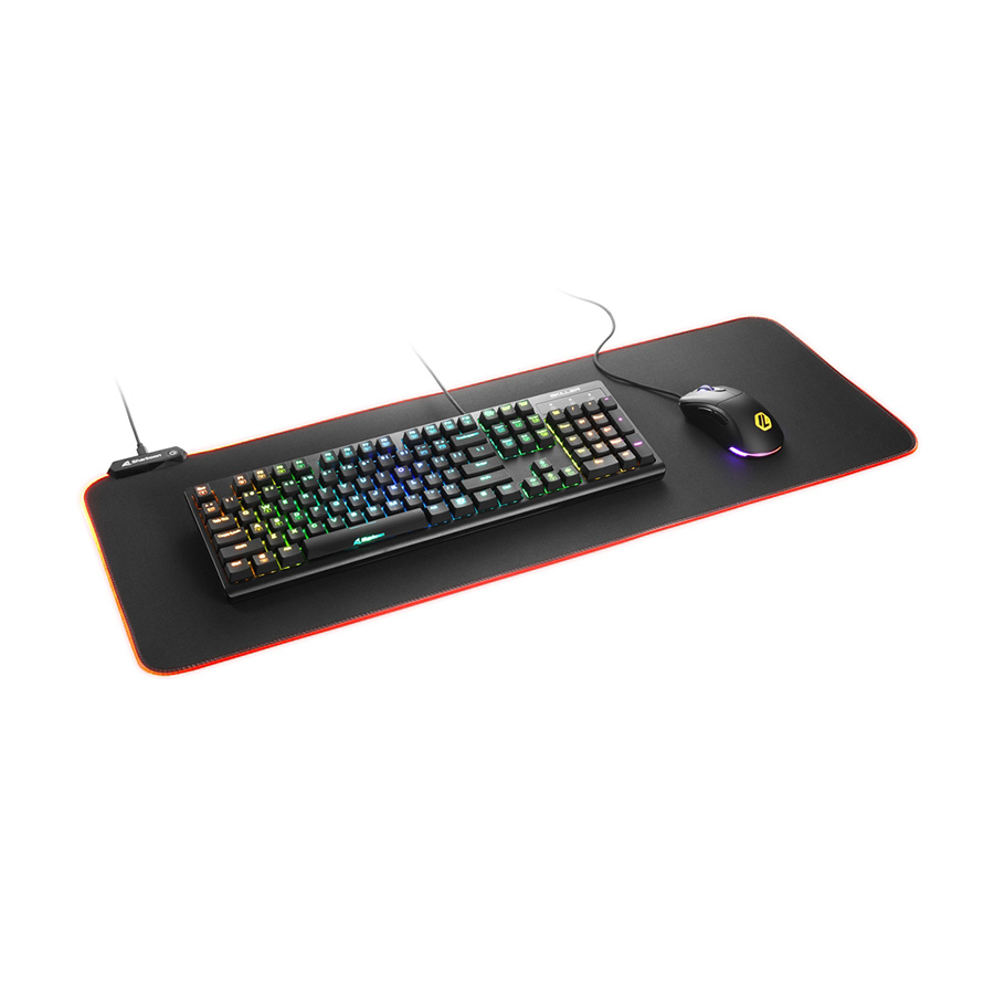 Podloga za miš SHARKOON gaming 1337 Mat RGB V2 800, 800 x 300 x 3 mm
