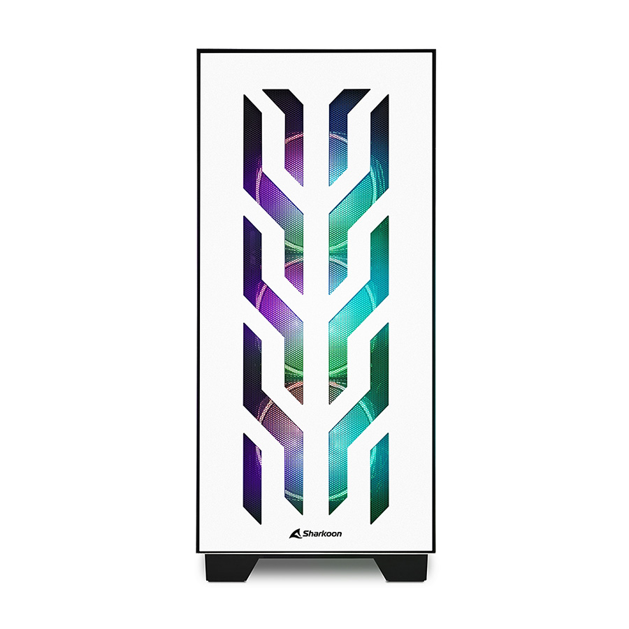 Kućište SHARKOON gaming, ELITE SHARK CA300T 4x120 mm Addressable RGB Fans, white, E-ATX