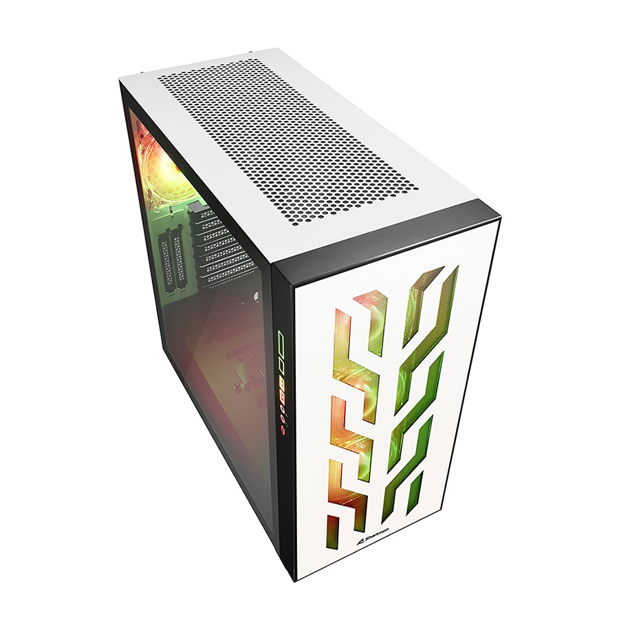 Kućište SHARKOON gaming, ELITE SHARK CA300T 4x120 mm Addressable RGB Fans, white, E-ATX