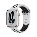 Picture of Apple Watch 7 45mm Nike GPS 45mm Starlight Aluminium Case with Pure Platinum Sport Band - Black