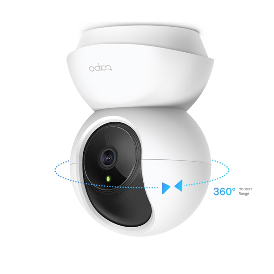 TP-LINK Tapo-C210 Home Security Wi-Fi Camera 3MP (2304x1296),2.4 GHz, Horizontal 360 , Pan,Tilt, Motion Detection,Notifications, Sound,Light Alarm