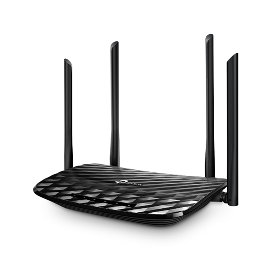 Picture of Router TP-Link Archer C6 AC1200 Dual-Band WI-FI Router, 867Mbps at 5GHz + 300Mbps at 2.4GHz, 5 Gigabit Ports, Router/Access Point