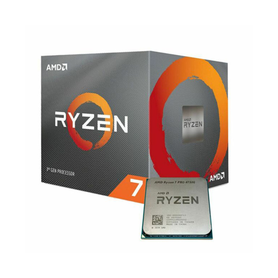 Picture of AMD Ryzen 7 PRO 4750G AM4 tray+cooler;8 cores,16 threads 3.6GHz,8MB L3,65W