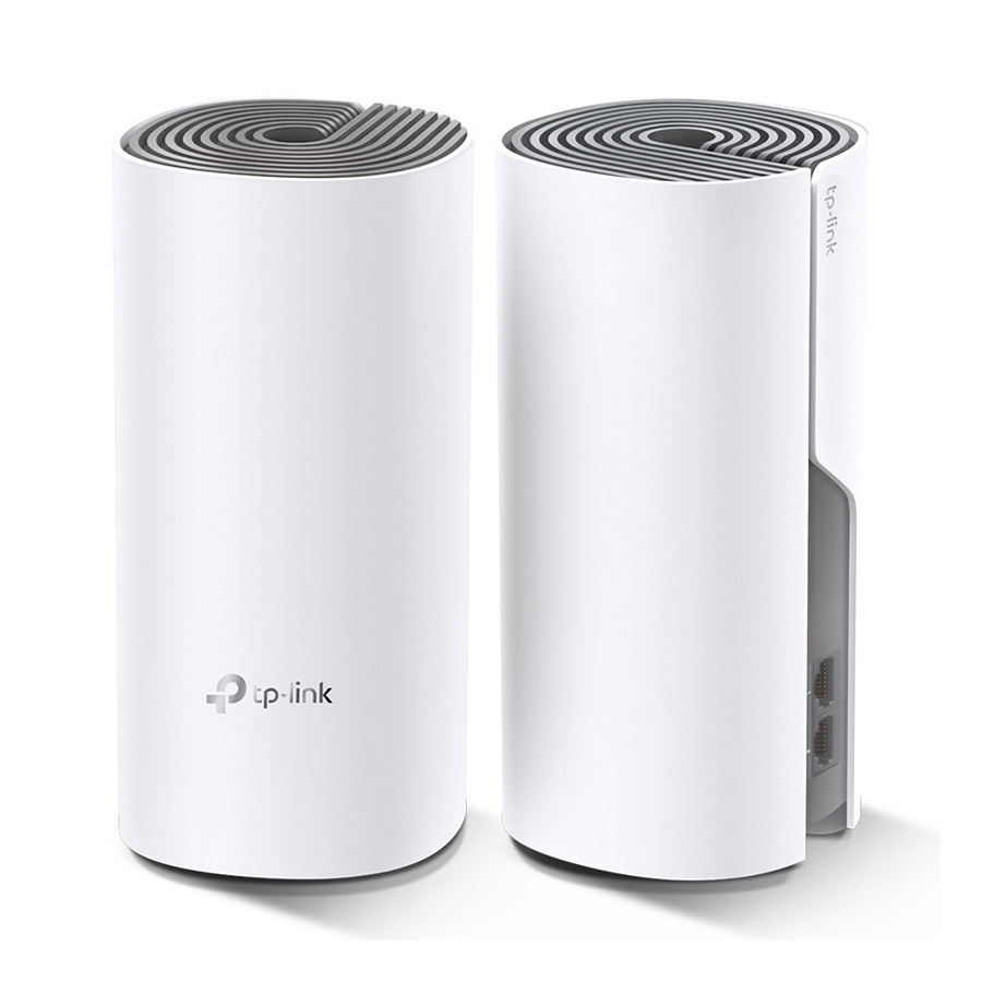 Access Point TP-Link AC1200 Whole-Home Mesh Wi-Fi System, 300Mbps at 2.4GHz, 2 10/100Mbps Ports, 2 internal antennas,MU-MIMO, DECO-E4(2-PACK)