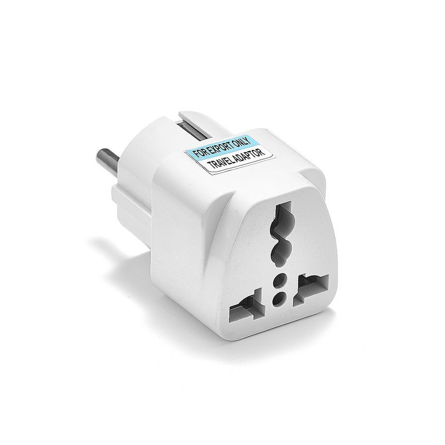 Univerzalni AC strujni adapter UK i US to EU, 3-pin to 2-pin