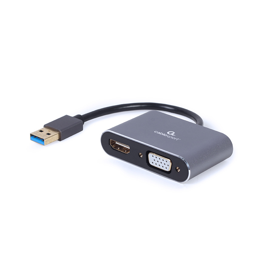 USB 3.0 to HDMI + VGA adapter GEMBIRD A-USB3-HDMIVGA-01