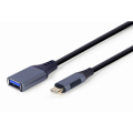 Picture of USB 3.0 adapter/kabl GEMBIRD Type-C CM/AF 15cm, A-USB3C-OTGAF-01