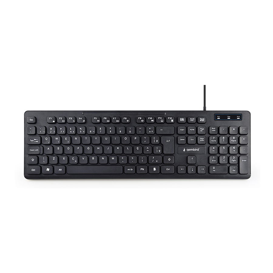 Tastaturas GEMBIRD Multimedia chocolate, KB-MCH-04 USB, USA layout